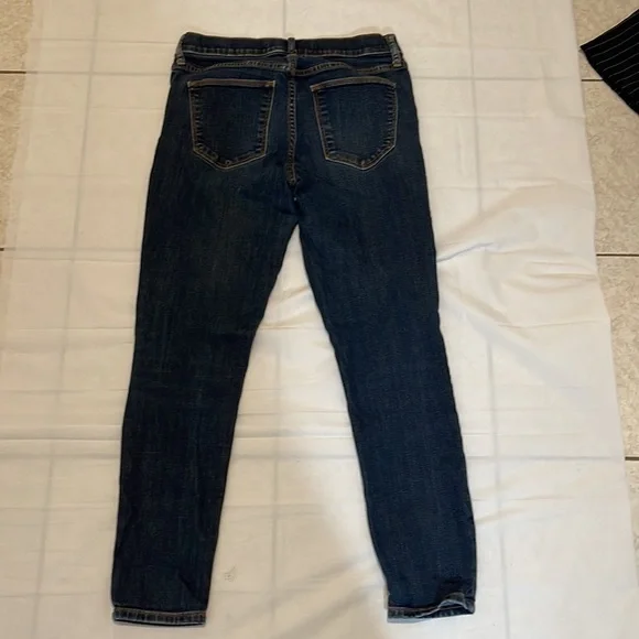 Gap 1969 true skinny ankle dark blue jeans size 27R - Picture 4 of 8